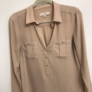 Nude LOFT Blouse